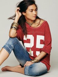 Free People Touchdown Tee